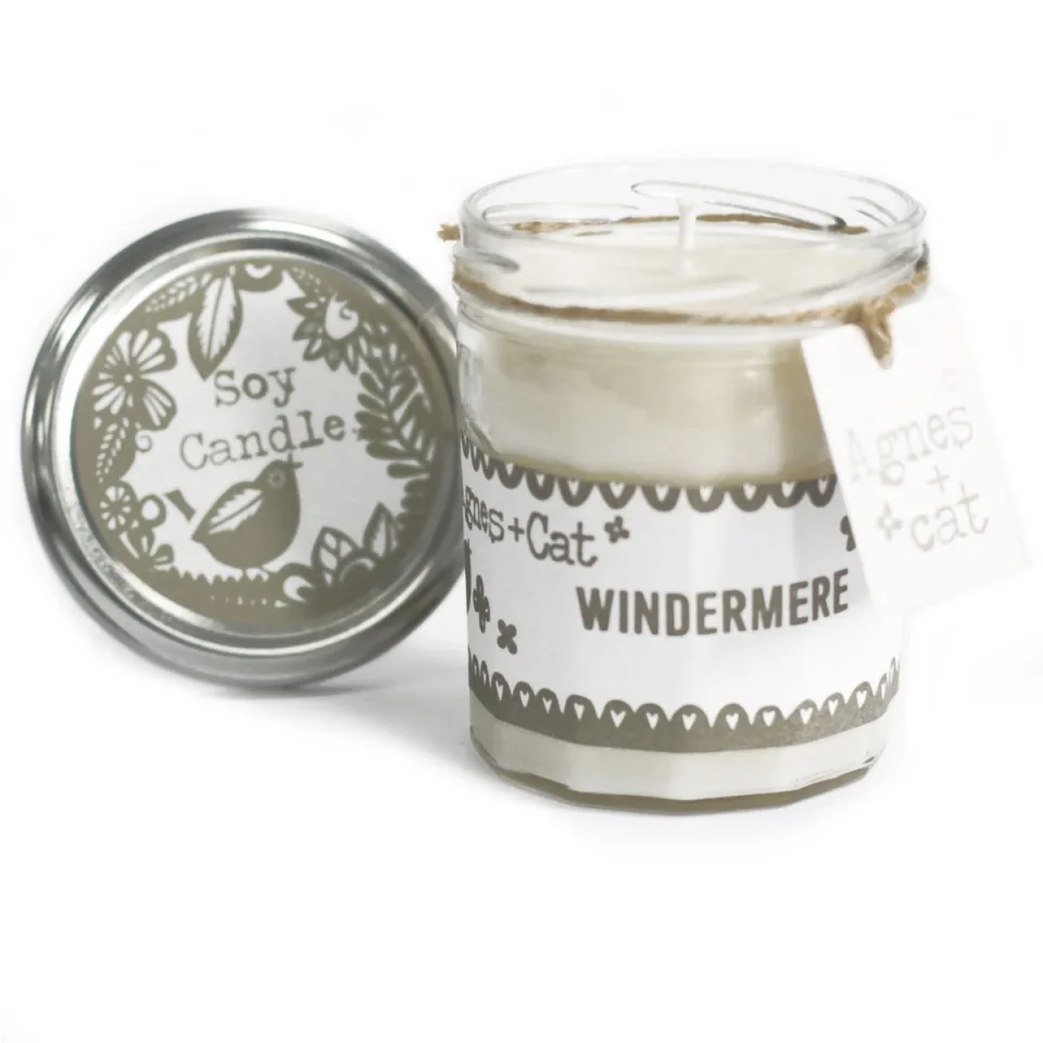 Bougies parfumées en pot, cire de soja (220 ml) : Windermere