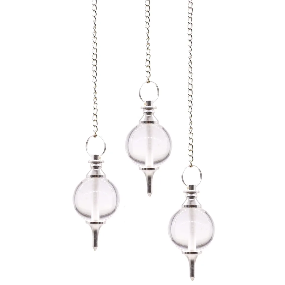 Pendules boule en pierre naturelle : Cristal de roche