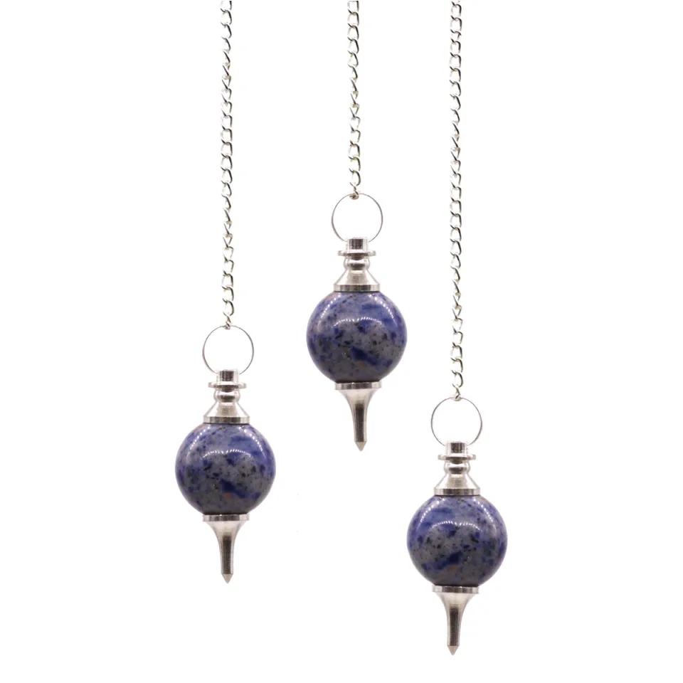 Pendules boule en pierre naturelle : Sodalite