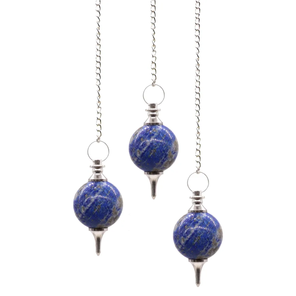 Pendules boule en pierre naturelle : Lapis-lazuli