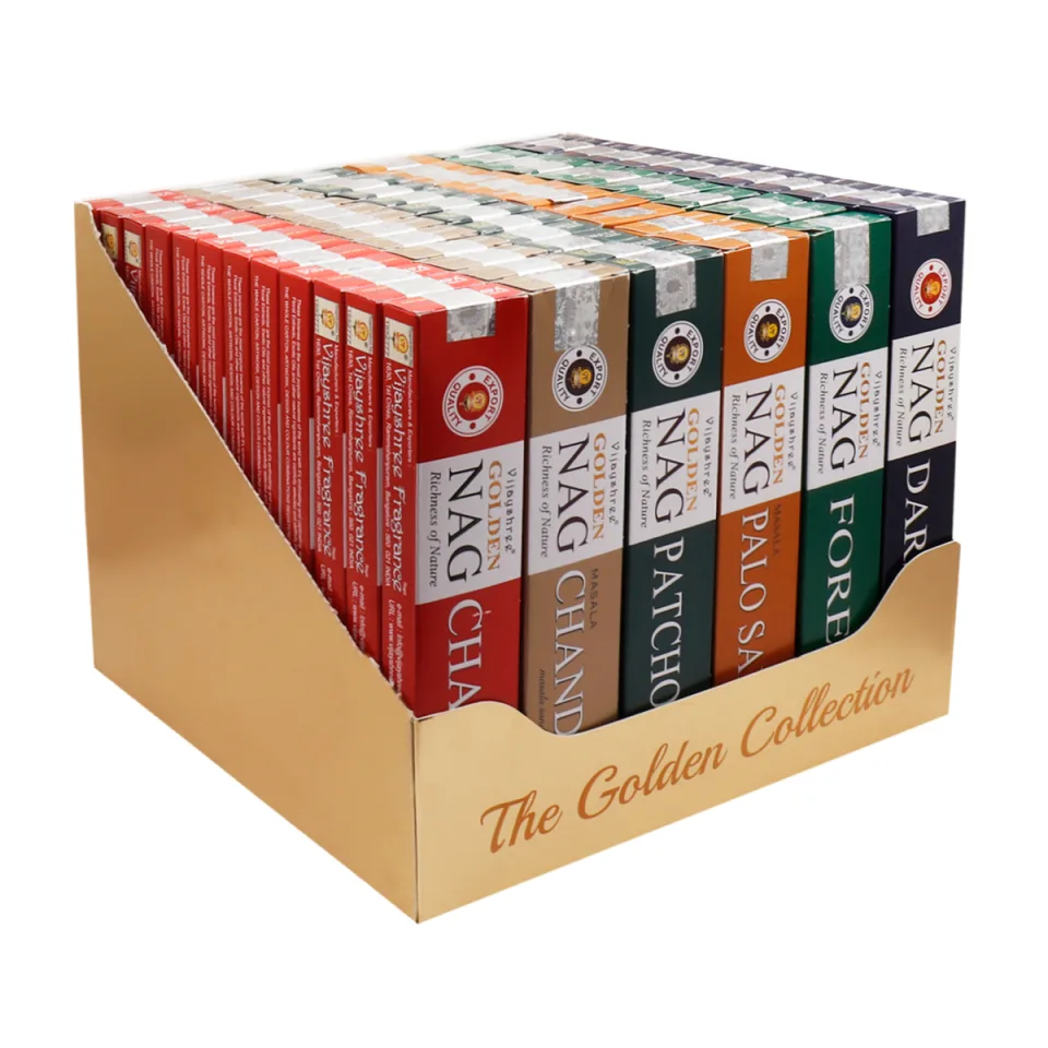 Coffret d'encens Golden Nag : Modèle unique