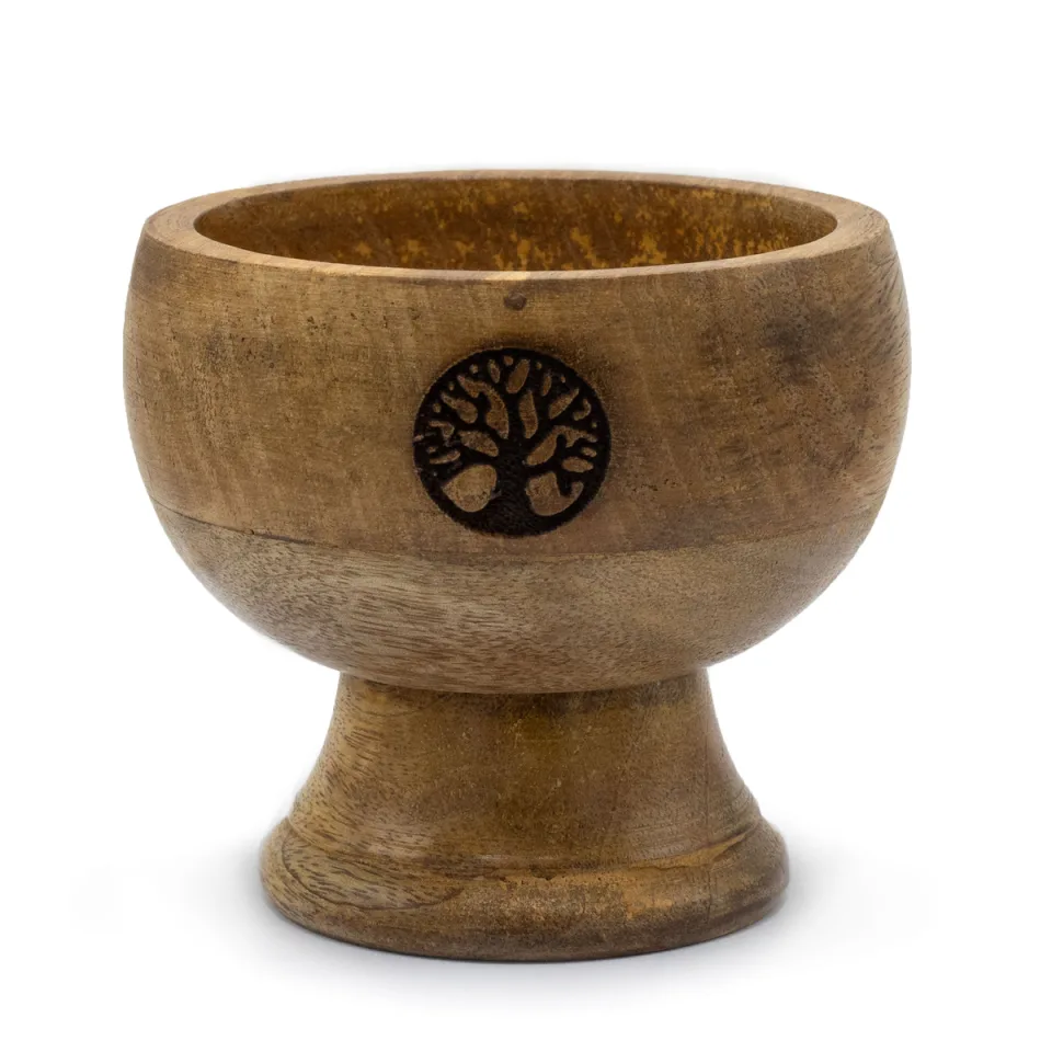 Grand bol rituel porte-cônes : 11 x 10 cm, arbre de vie