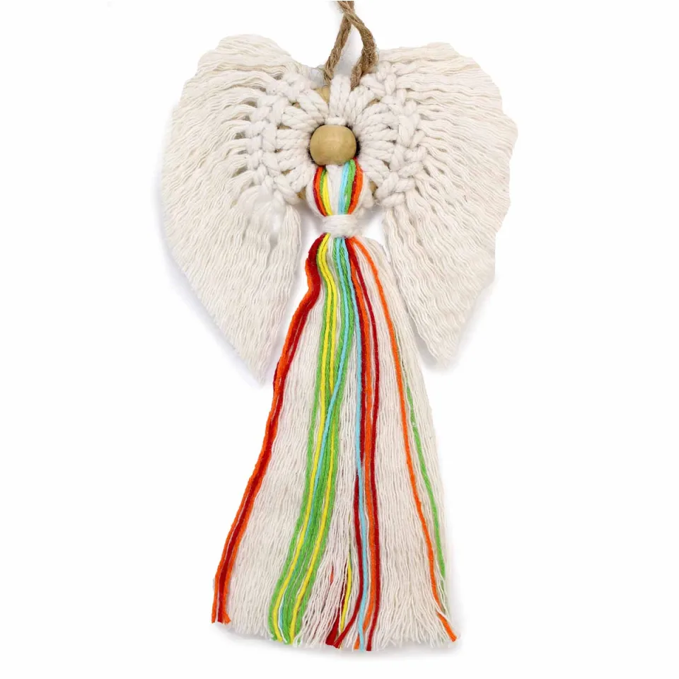 Anges en macramé, coffret cadeau Hati-Hati : Harmonie
