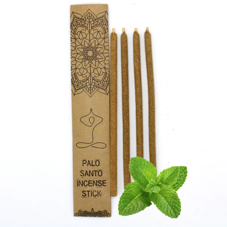 Grands bâtonnets d'encens palo santo : Menthe poivrée