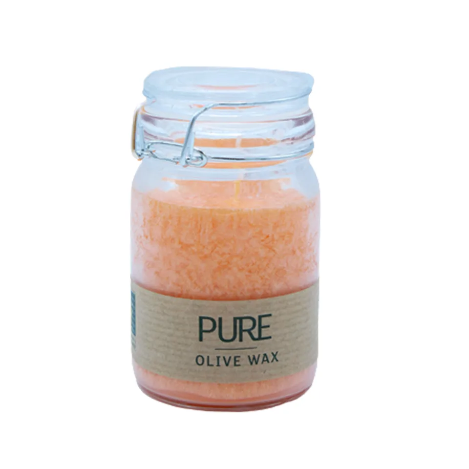 Bougies à la cire d'olive : Mandarine
