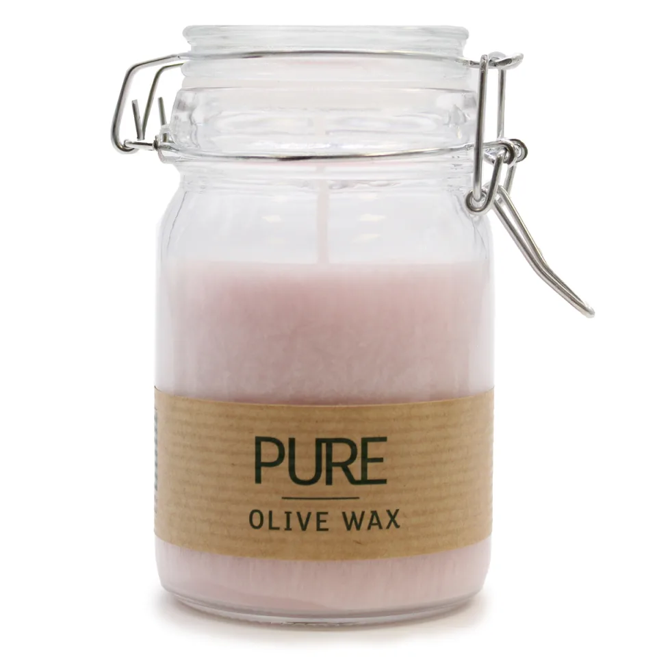 Bougies à la cire d'olive : Rose ancien