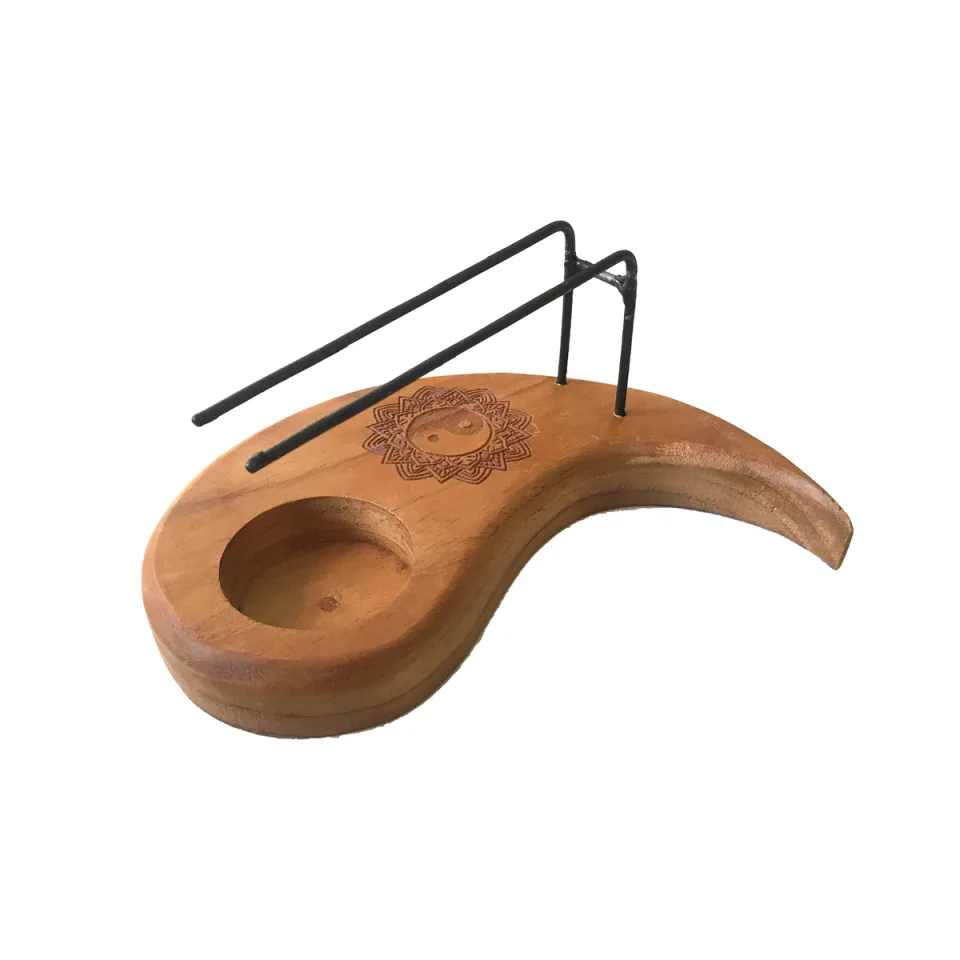 Chauffe-palo santo goutte en teck : Modèle unique