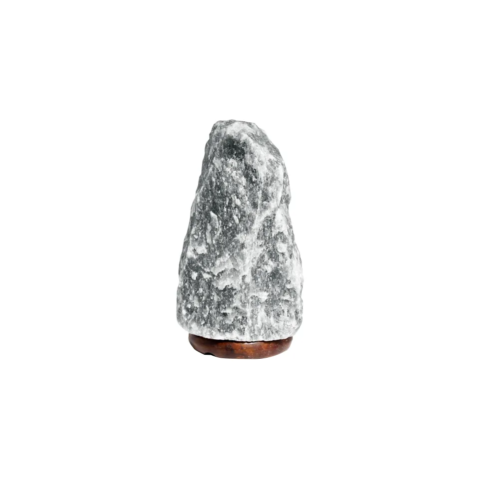 Lampe de sel de l'Himalaya sur socle : grise de l'Himalaya, 2 à 3 kg