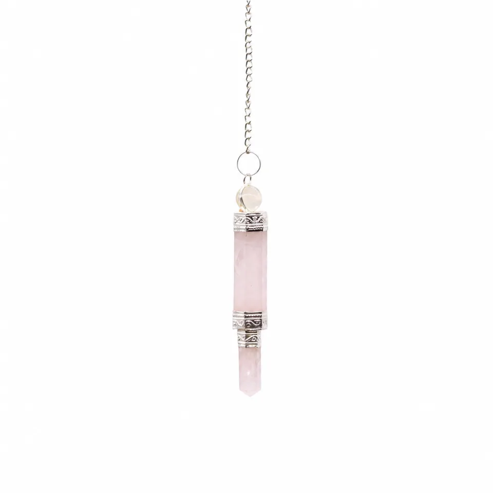 Pendule trois pièces : quartz rose