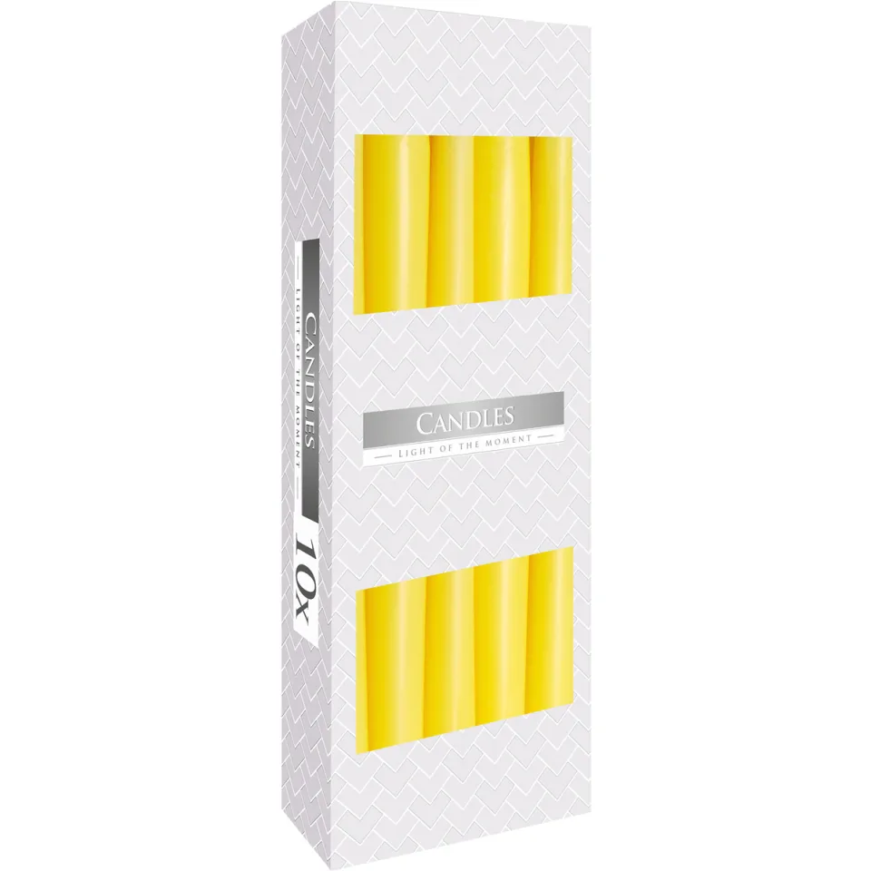 Bougies chandelle (taper) : Jaune
