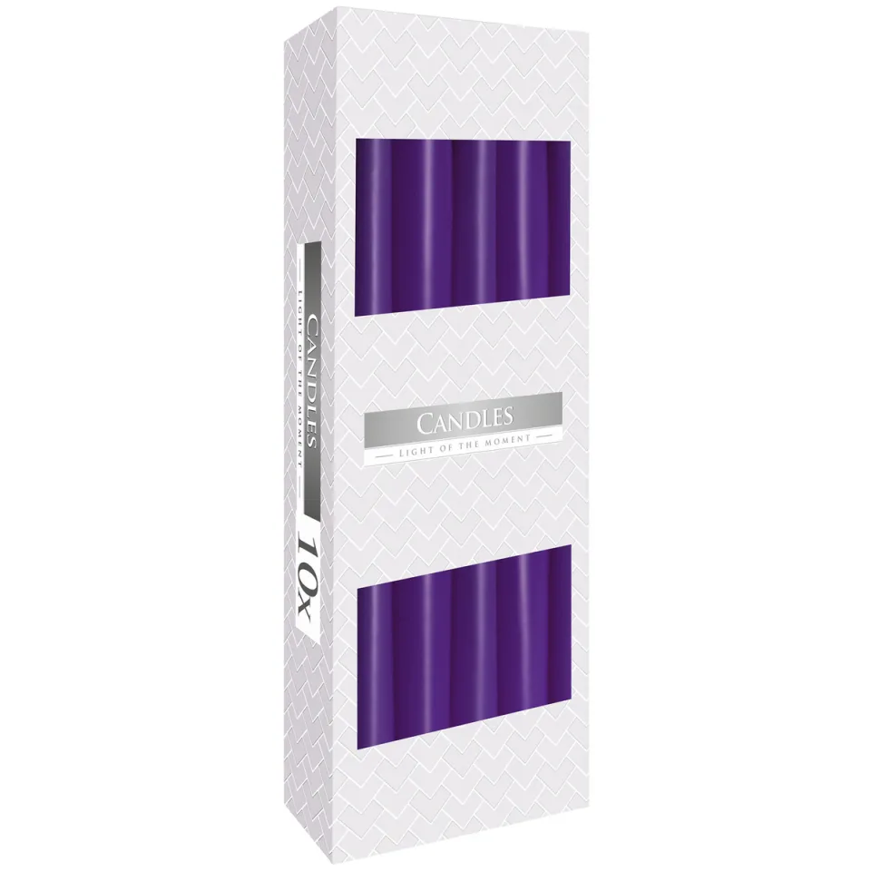 Bougies chandelle (taper) : Lavande