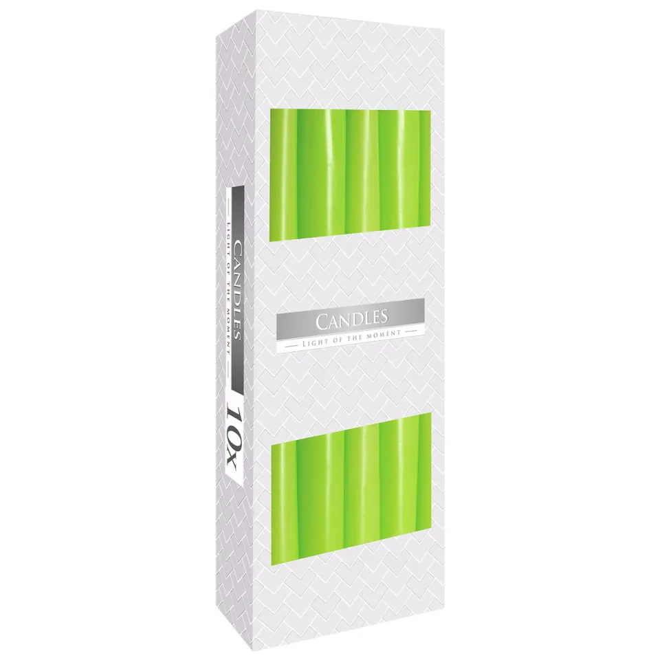 Bougies chandelle (taper) : Vert