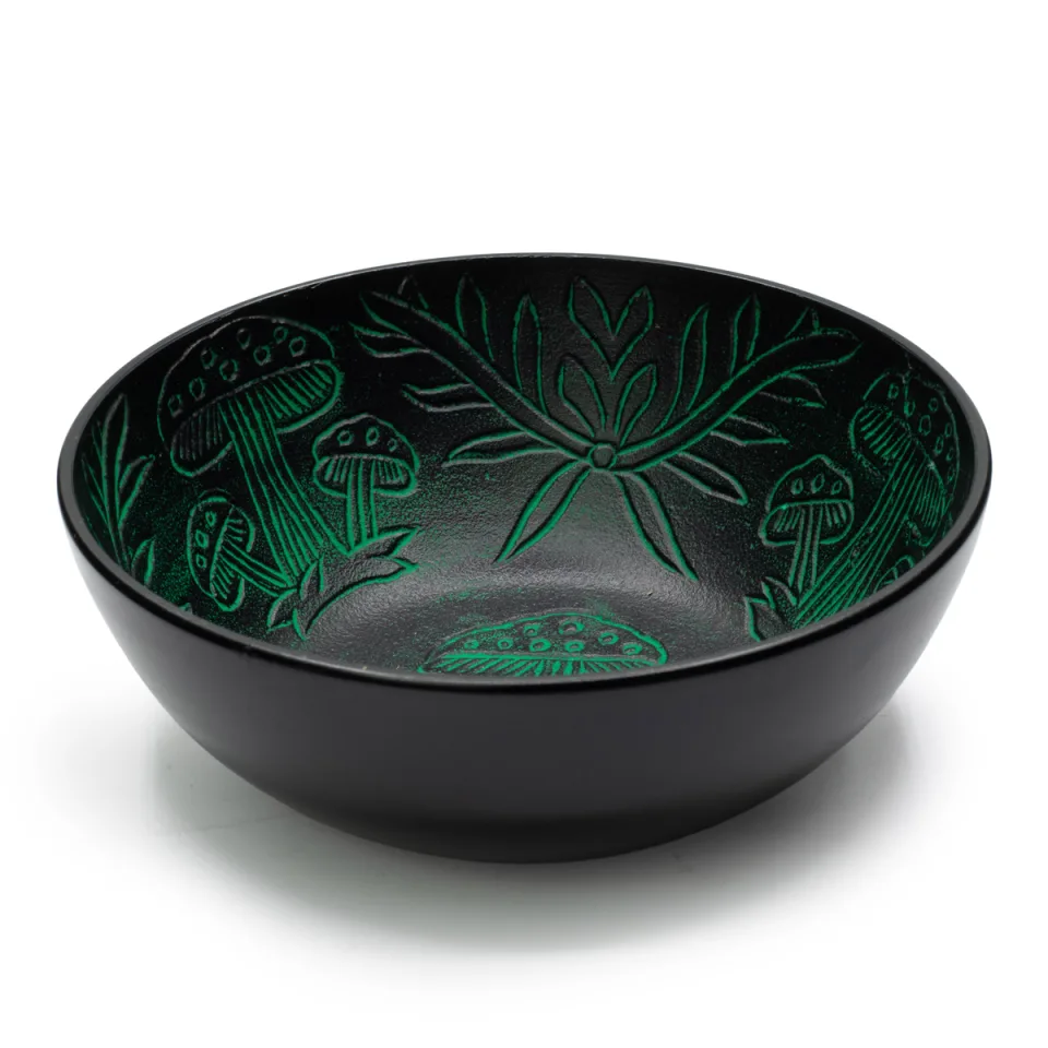 Bol en aluminium champignon magique : vert (20 cm)