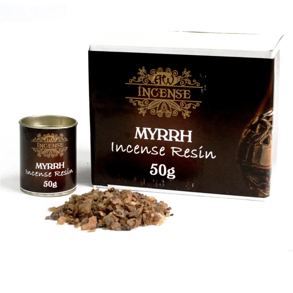Résines à brûler en pot de 50 g : Résine de myrrhe