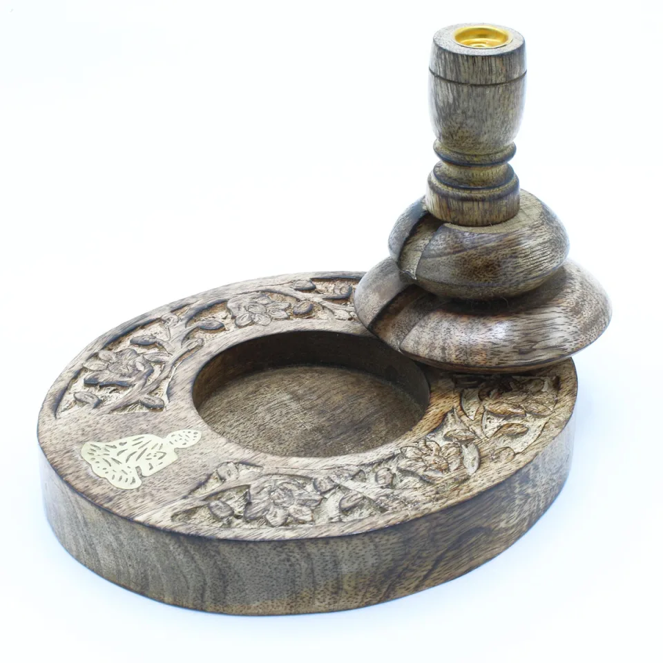 Brûleur à reflux moyen : Bouddha en laiton