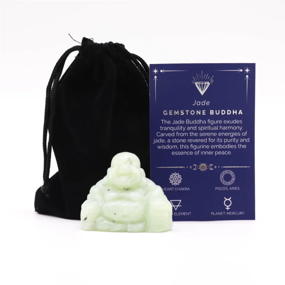 Grand Bouddha : jade, 50 x 40 x 20 mm