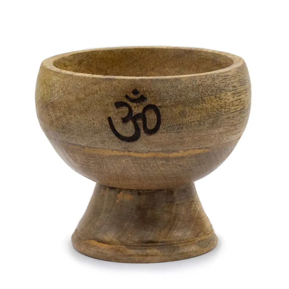 Grand bol rituel porte-cônes : 11 x 10 cm, Om