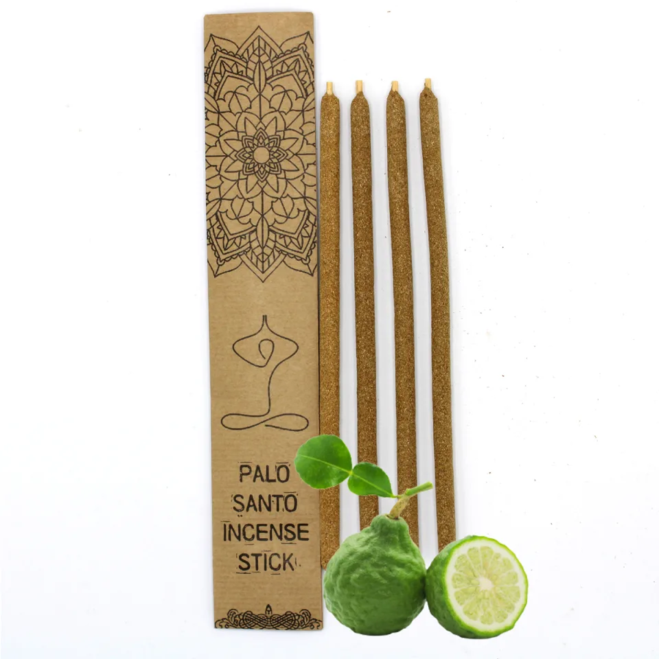 Grands bâtonnets d'encens palo santo : Bergamote