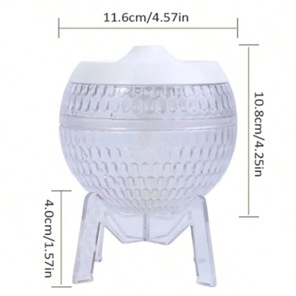 Humidificateur planète, USB, lumière colorée : transparent