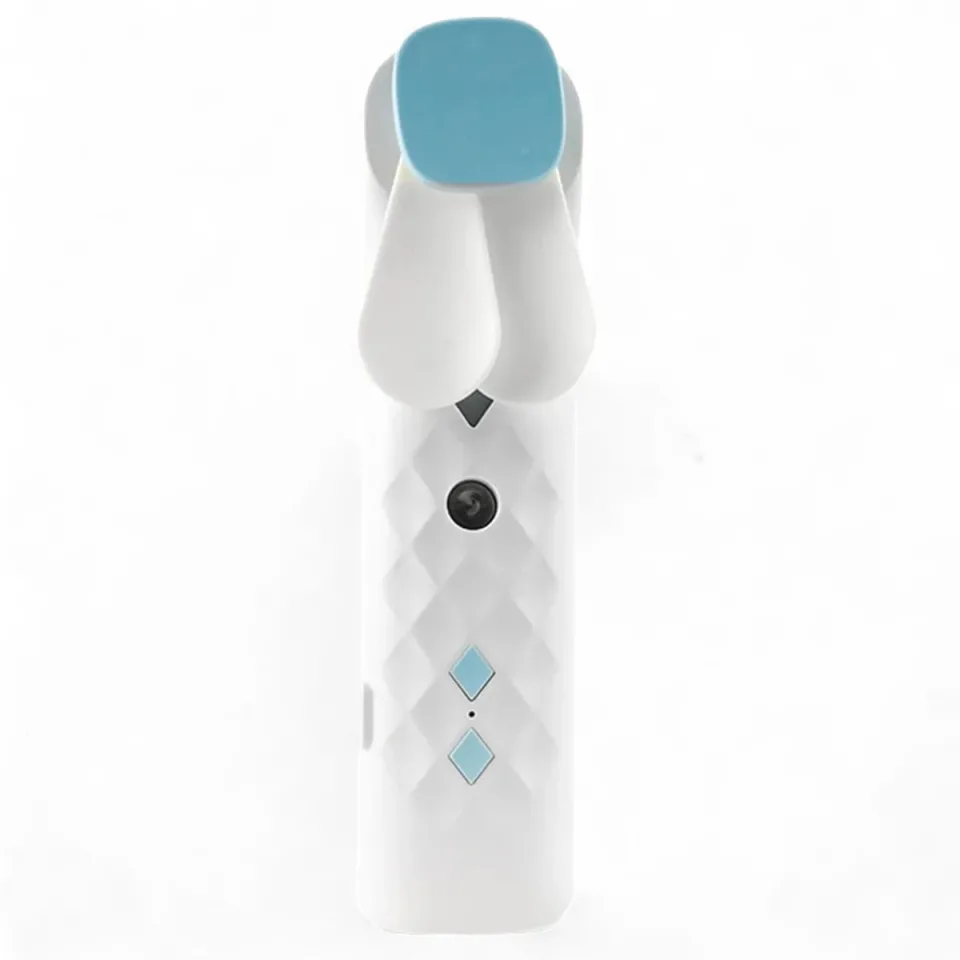 Brumisateur visage et ventilateur, rechargeable USB : blanc