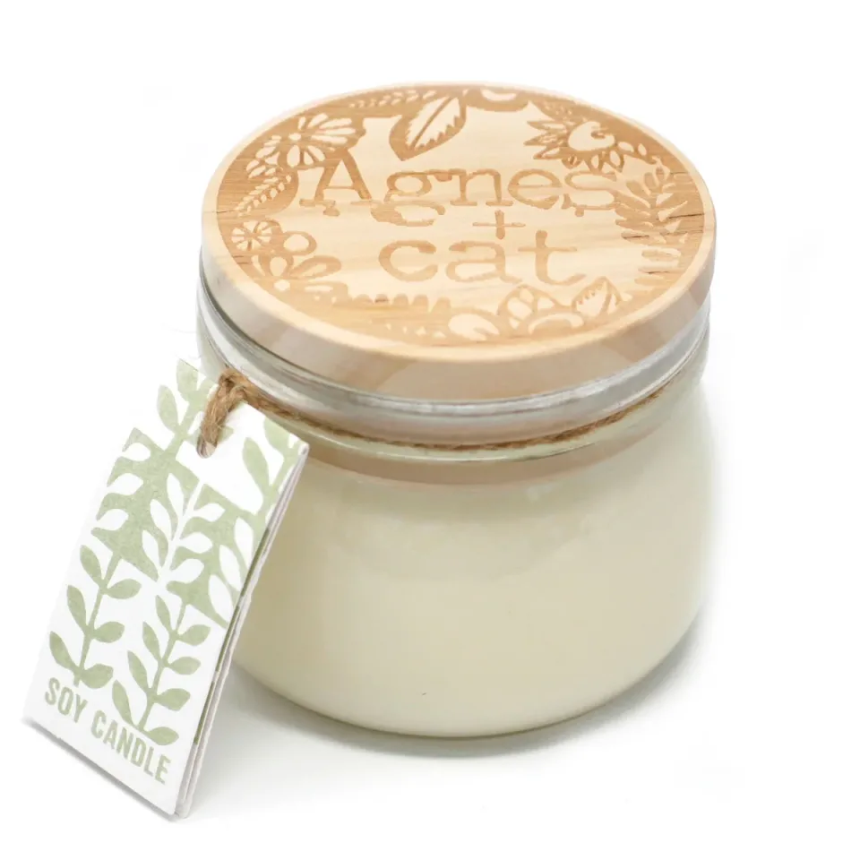 Petites bougies en pot Kilner, cire de soja (180 ml) : Figue blanche