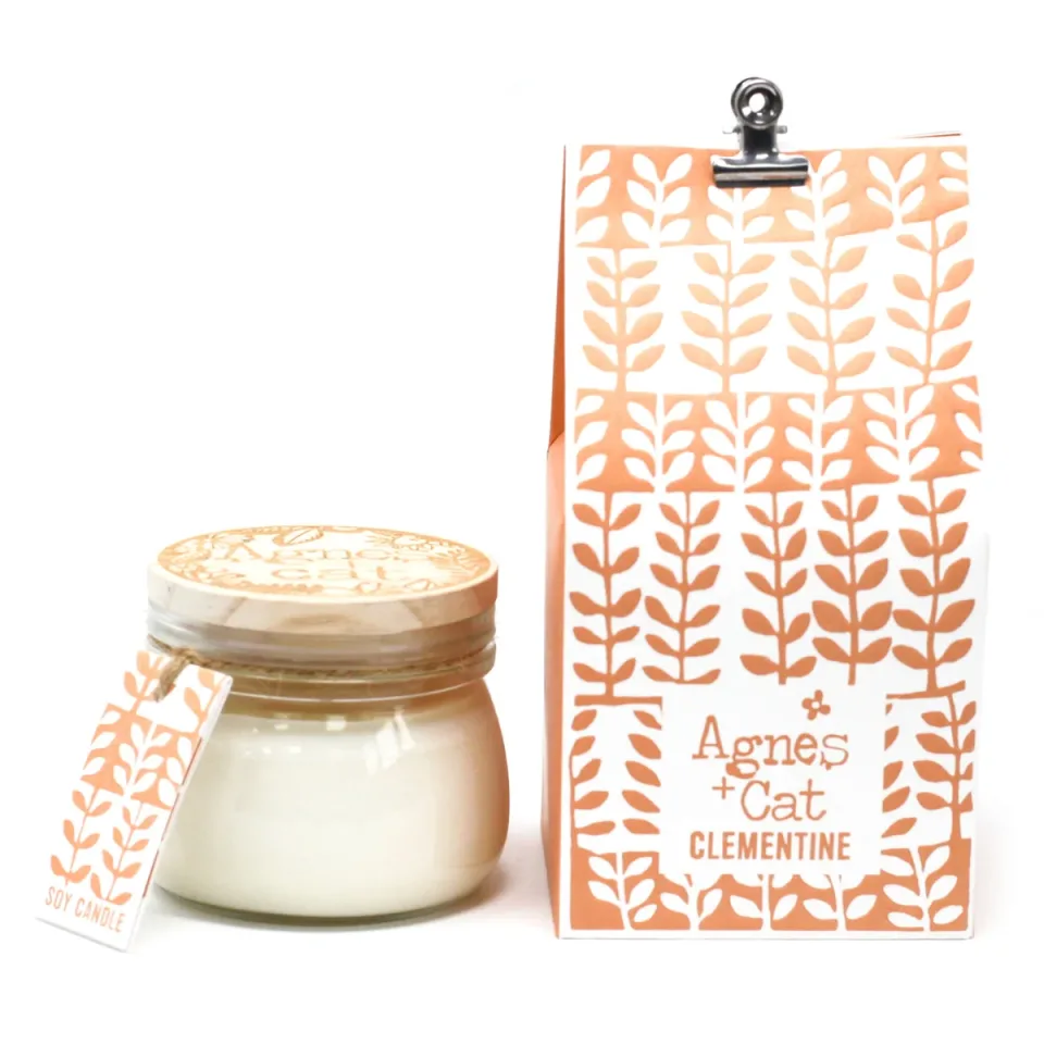 Petites bougies en pot Kilner, cire de soja (180 ml) : Agrumes