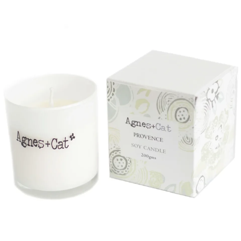 Bougies votives en verre, cire de soja (200 g) : Provence