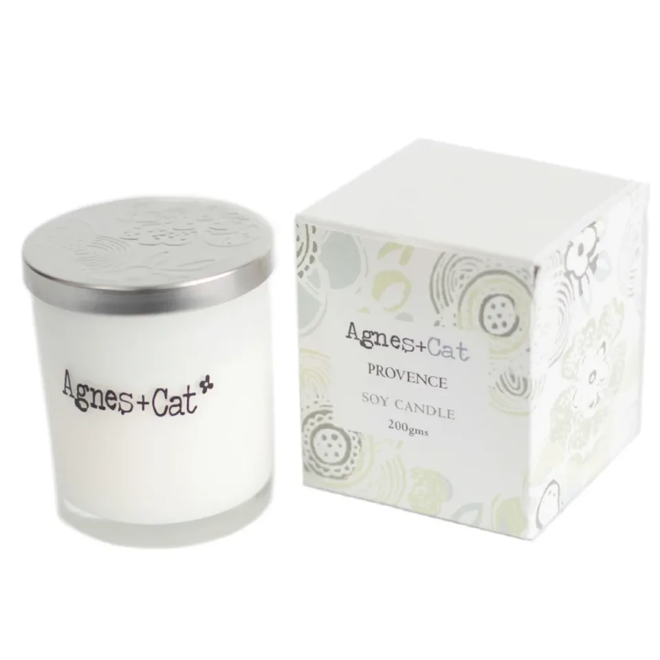 Bougies votives en verre, cire de soja (200 g) : Provence