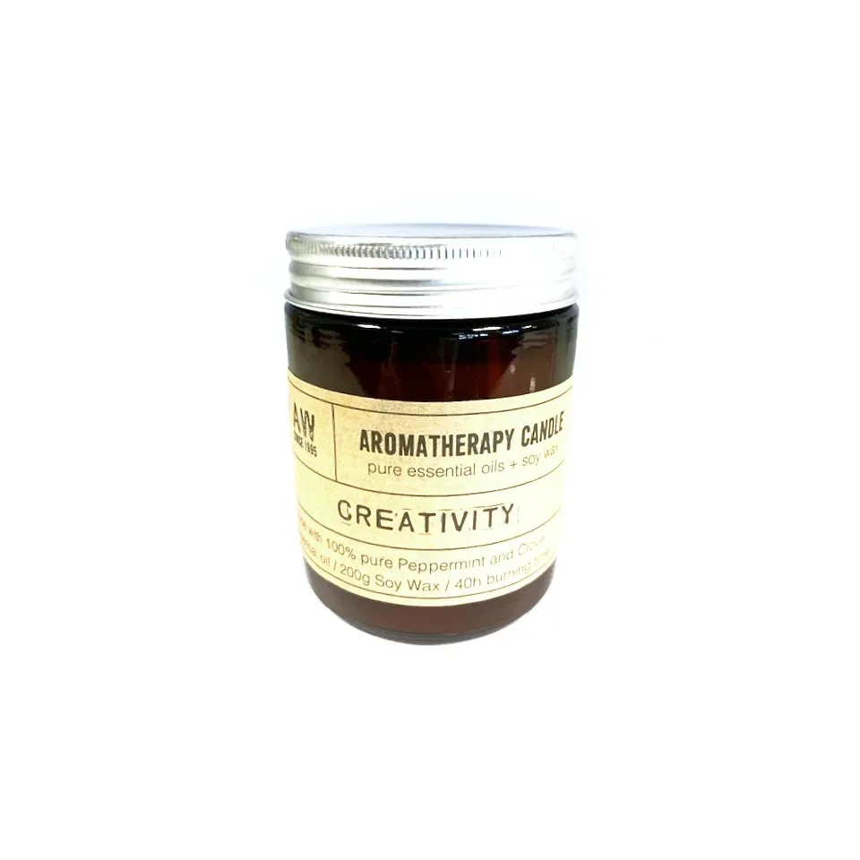 Bougies aux huiles essentielles, cire de soja (200 g) : Créativité