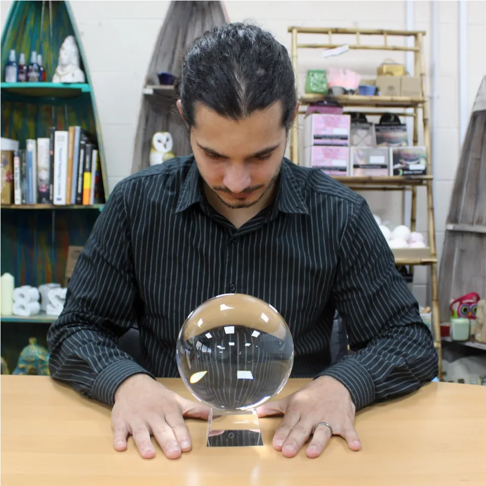 Boules de cristal sur socle : 150 mm