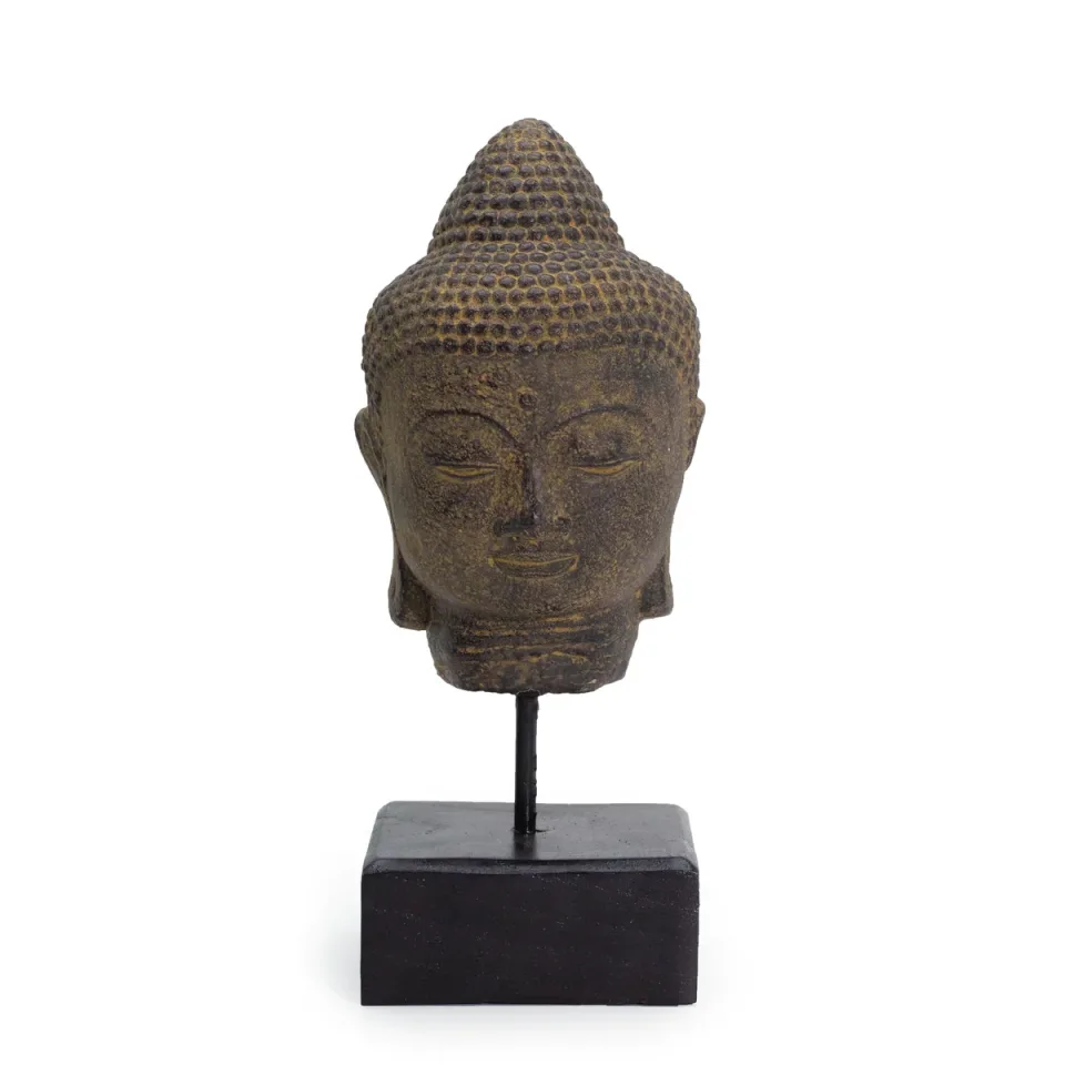 Bouddha Quiétude sur socle : gris
