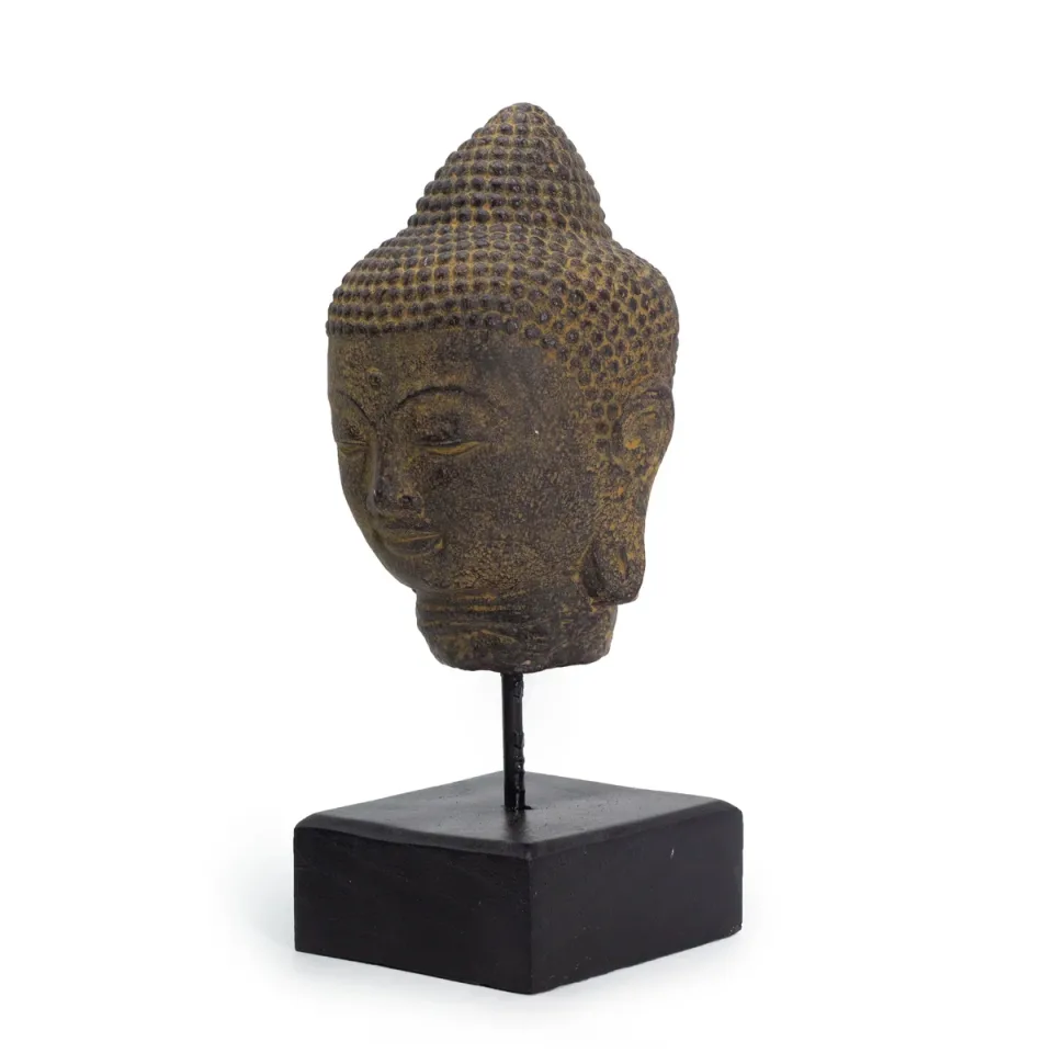 Bouddha Quiétude sur socle : gris