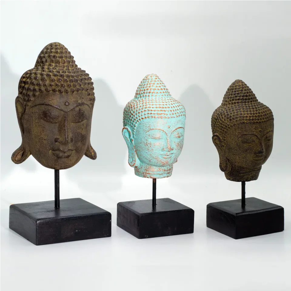 Bouddha Quiétude sur socle : gris