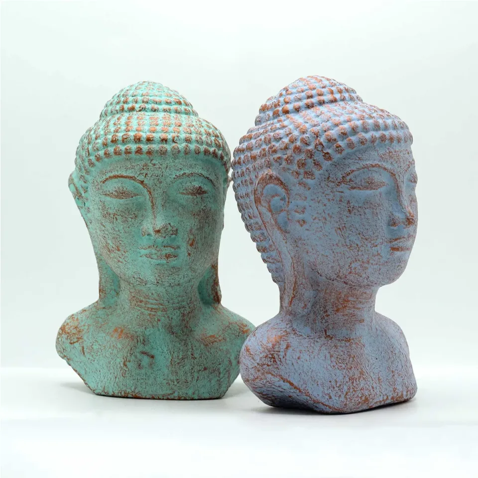 Bouddha Tranquillité : vert cuivré