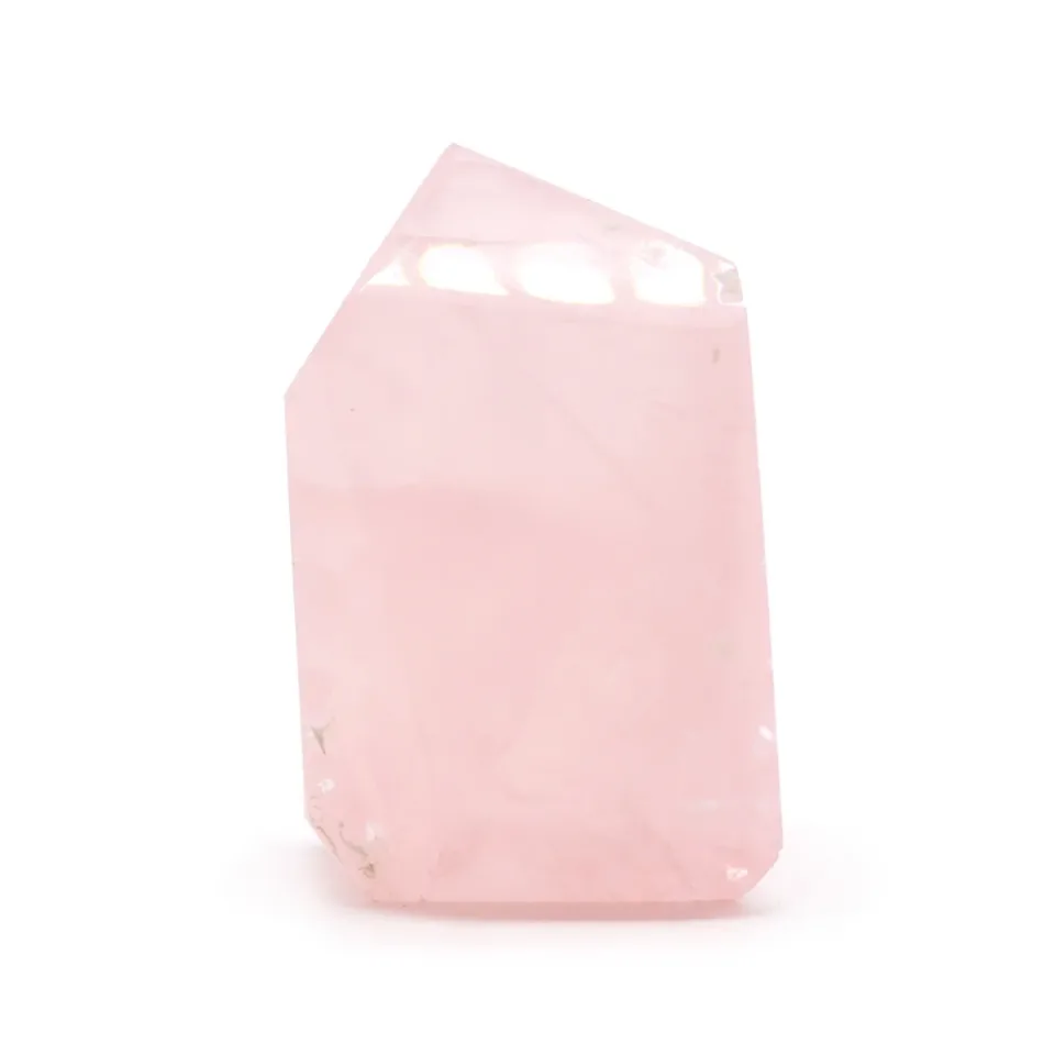 Pointes d'environ 6 cm (0,5 kg) : quartz rose d'Inde (environ 8 pièces)