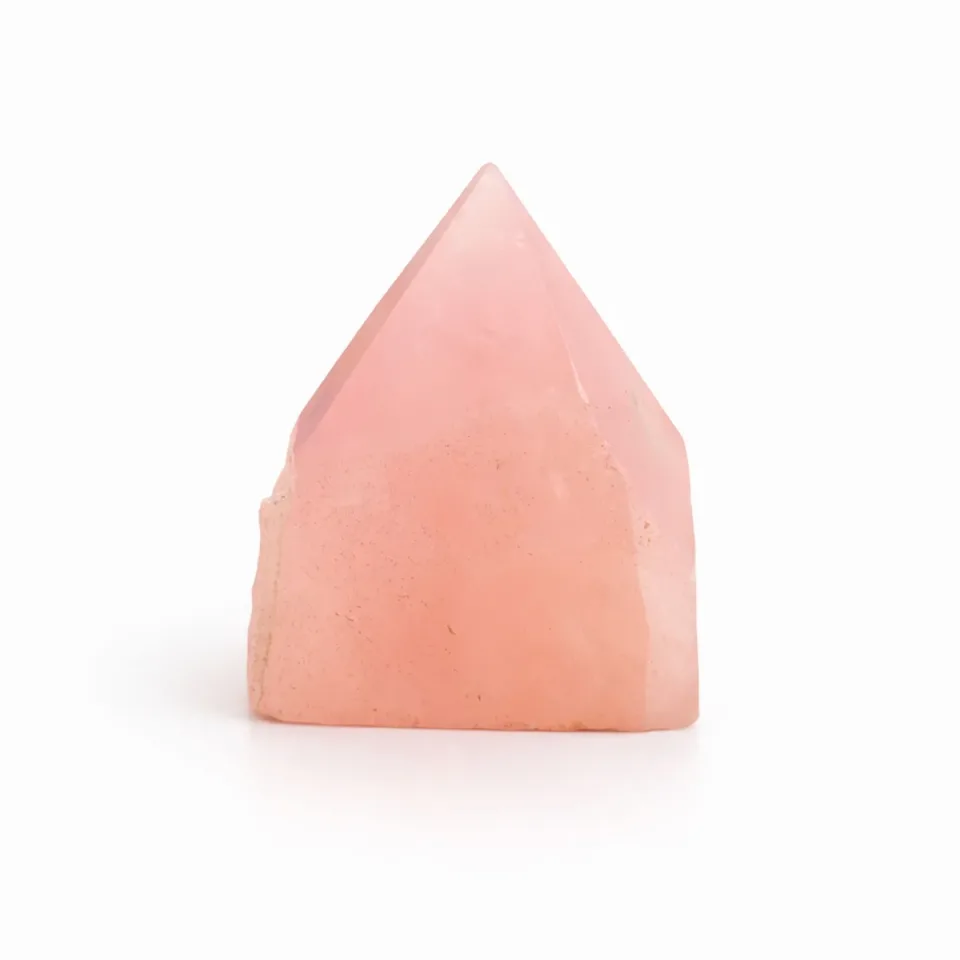 Pointes polies de choix : quartz rose (environ 5-6 pièces)