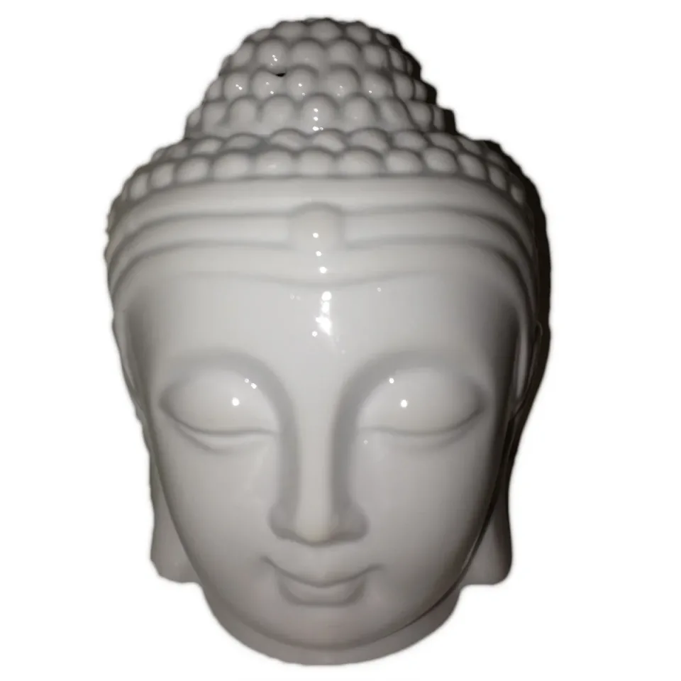 Brûleur tête de Bouddha : blanc