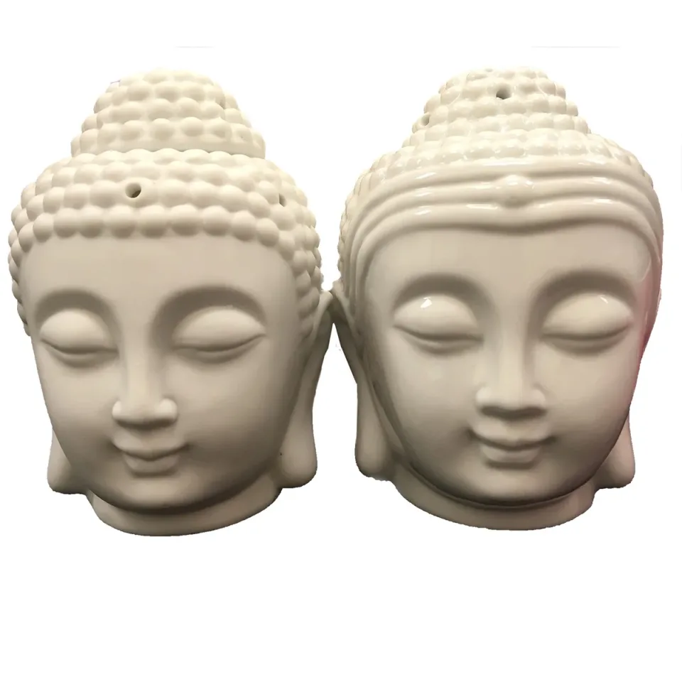 Brûleur tête de Bouddha : blanc