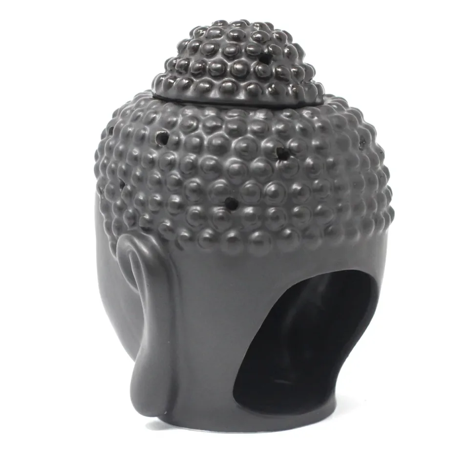 Brûleur tête de Bouddha : noir
