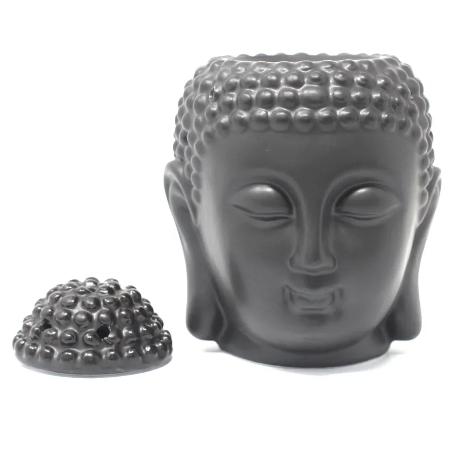 Brûleur tête de Bouddha : noir