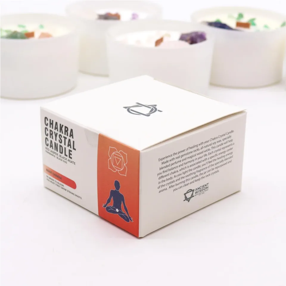 Bougies cristal des chakras : Chakra racine