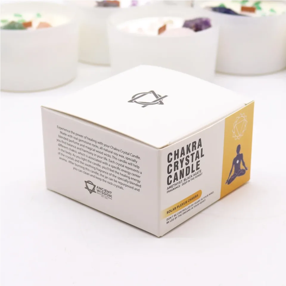 Bougies cristal des chakras : Chakra du plexus solaire