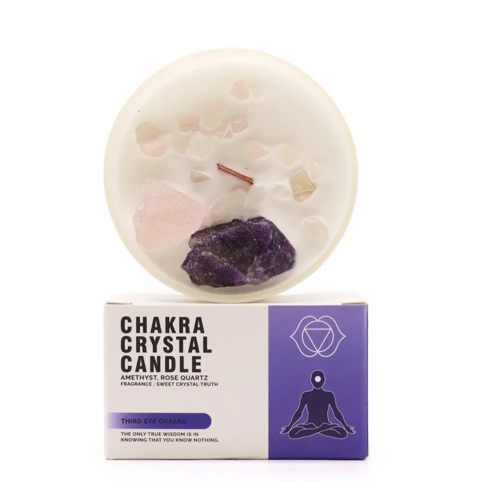 Bougies cristal des chakras : Chakra du troisième œil