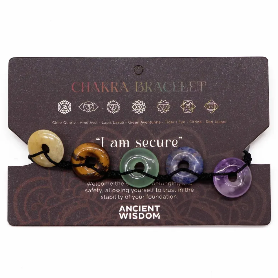 Bracelets cordon des chakras : Grands donuts