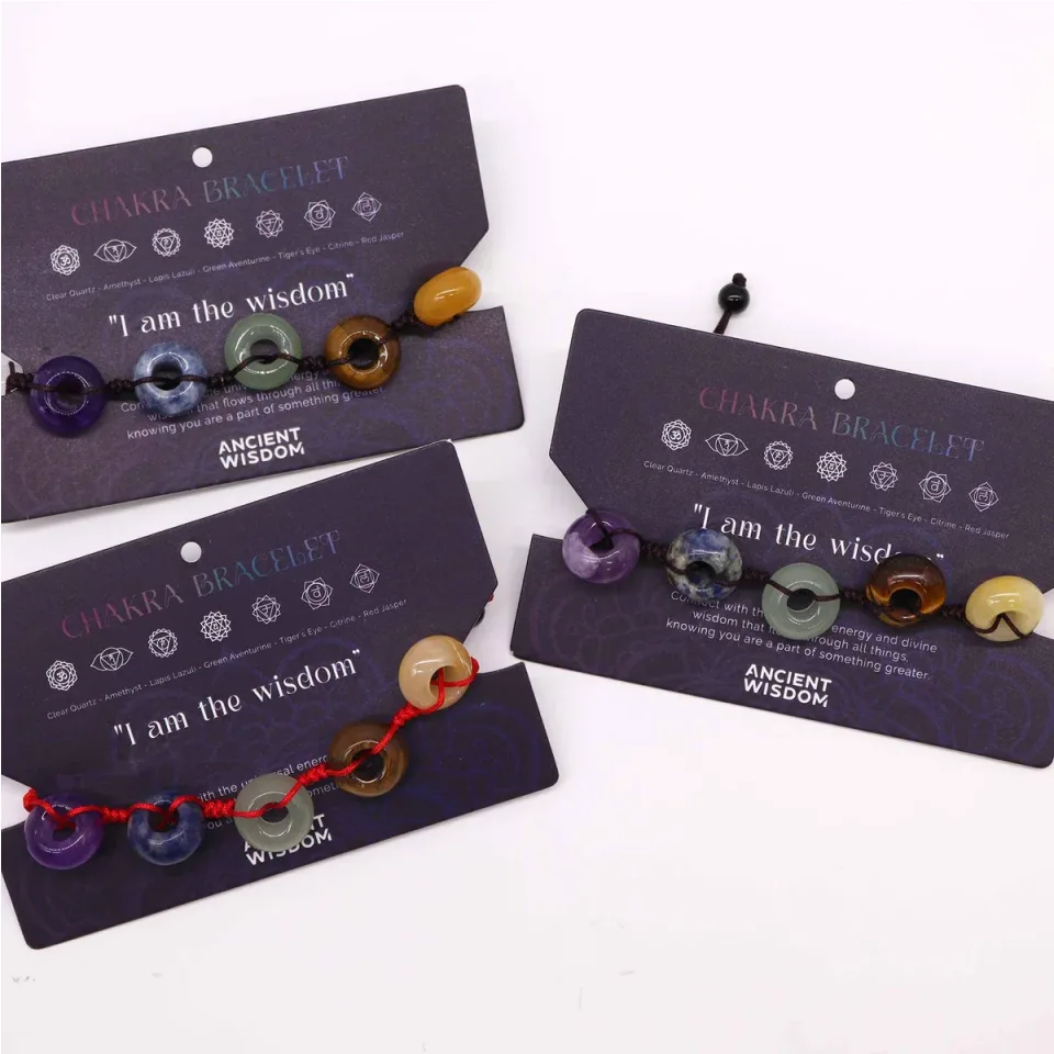 Bracelets cordon des chakras : Boules