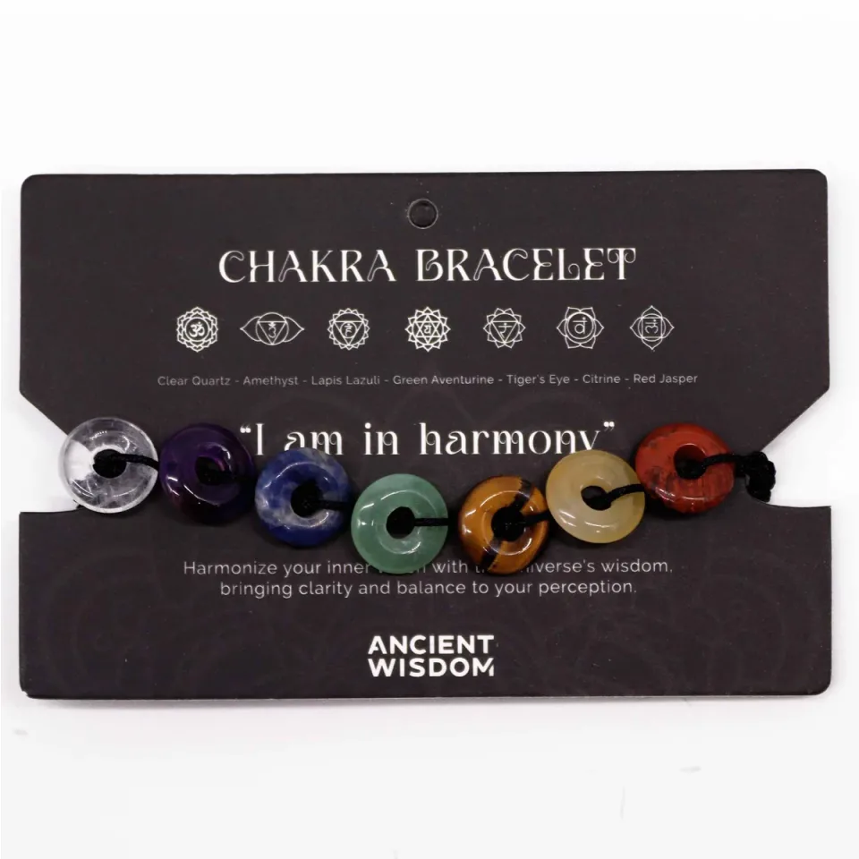 Bracelets cordon des chakras : Mini donuts