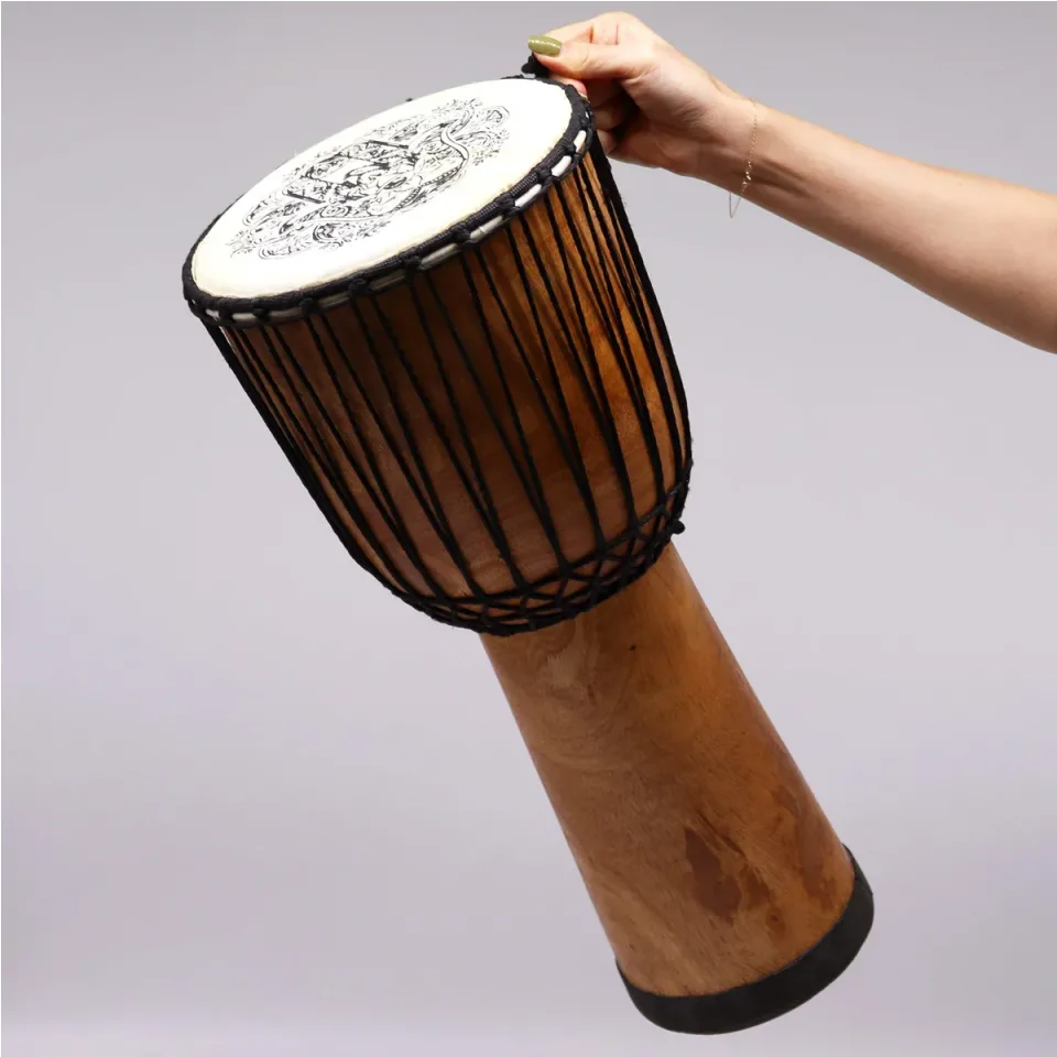 Djembé à large ouverture fait main : 50 cm