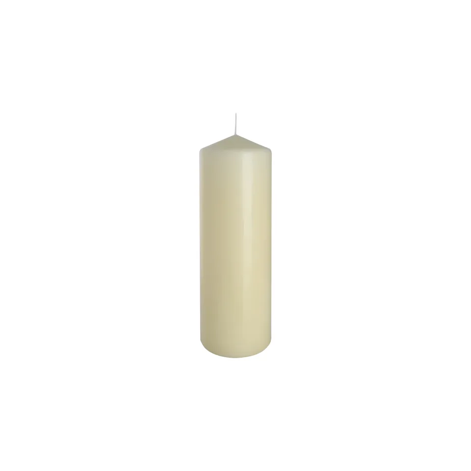 Bougie cylindrique seule : seule 80 x 250 mm, ivoire