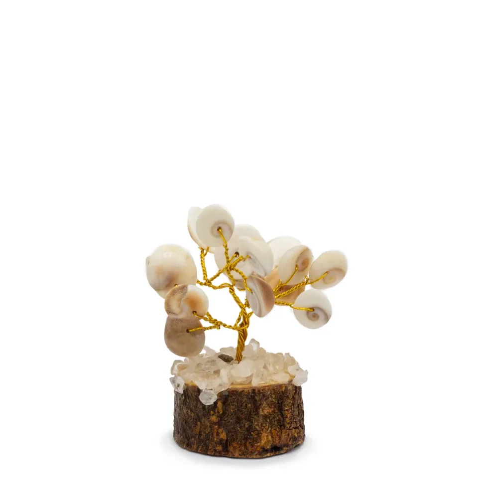 Arbres en pierres de Gomati (chakra) : Petit arbre de pierres de Gomati (15 pierres)