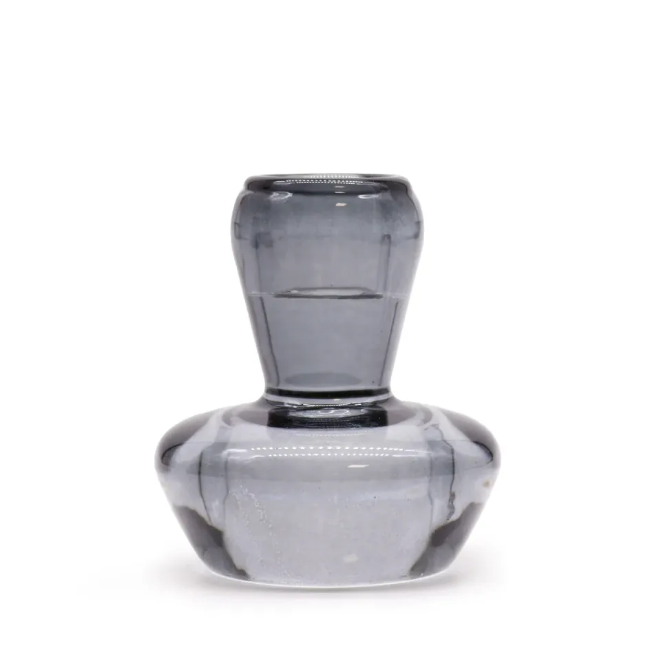 Bougeoir champignon pour bougie fine ou chauffe-plat : gris nuit